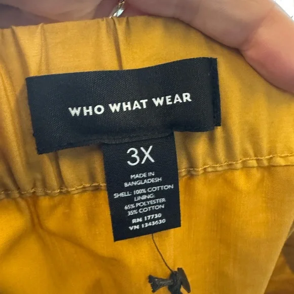 Who What Wear Mustard A-Line Skirt 3X - Picture 7 of 7